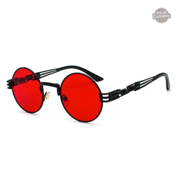 Lunettes Rondes Design Steampunk - vue 4
