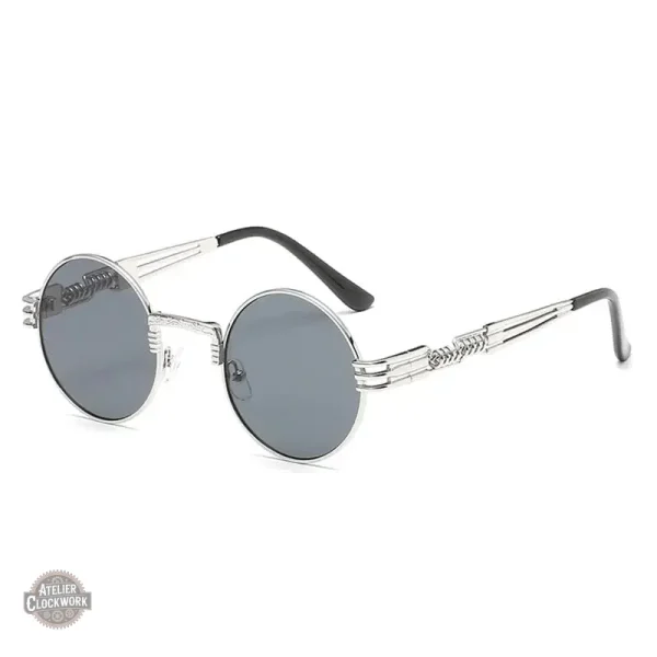 Lunettes Rondes Design Steampunk - vue 5