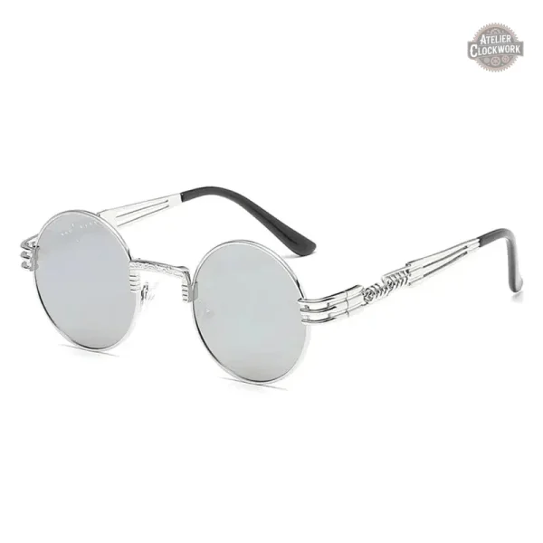 Lunettes vintage rondes inspirées du Steampunk