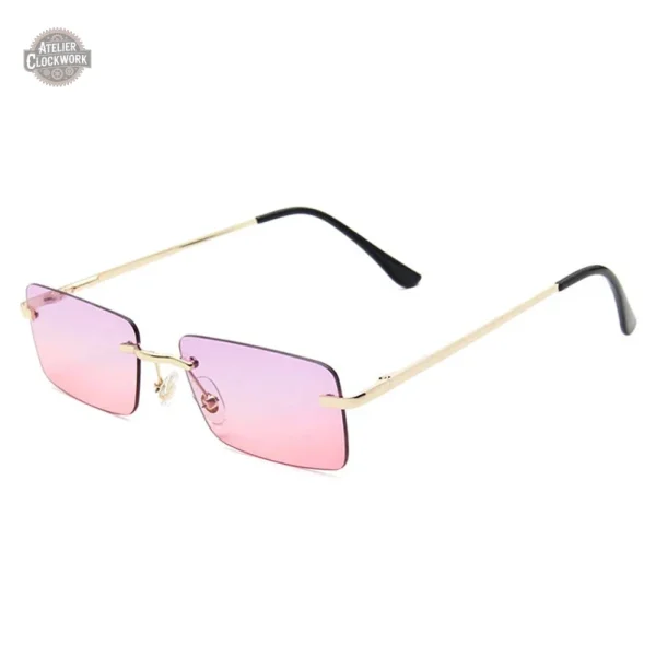 Lunettes Rectangulaires Femme sans Monture - vue 2
