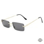 Lunettes Rectangulaires Femme sans Monture - vue 3