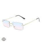 Lunettes rectangulaires steampunk pour femme