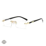 Lunette sans monture au design rectangulaire