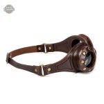 Monture cuir riveté pour un look steampunk distinctif