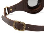 Accessoire de mode steampunk : lunette cuir riveté