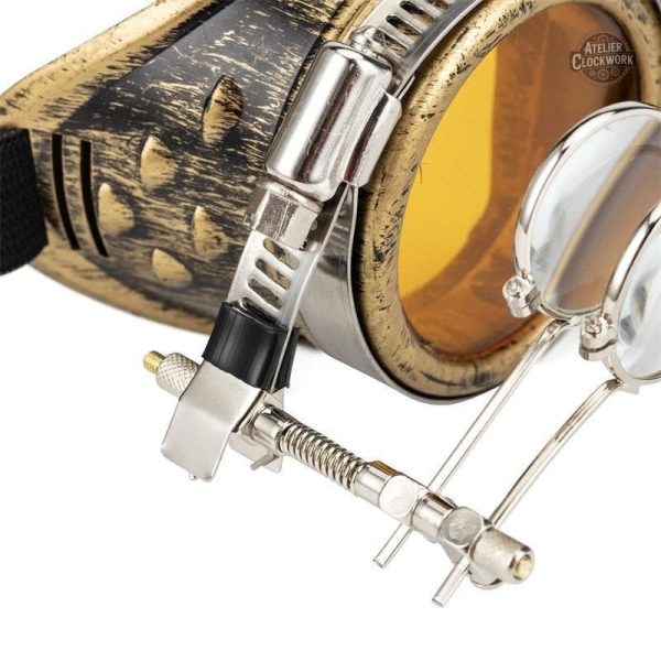 Accessoires de mode steampunk, lunettes originales