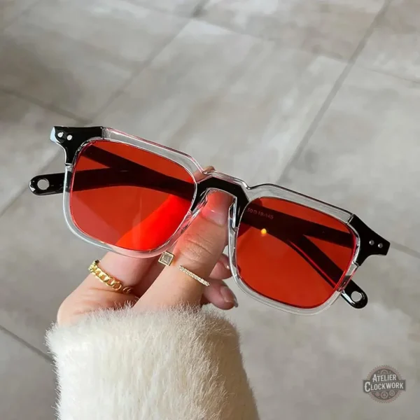 Accessoire élégant pour homme avec verre noir vintage
