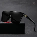 Lunettes de style steampunk carrées noires