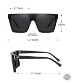 Lunettes noires au look rétro steampunk