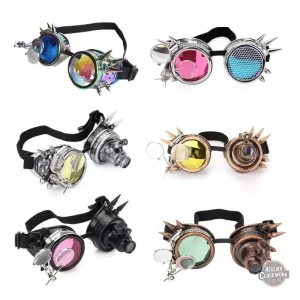 Lunettes Cosplay Nikola Tesla en style steampunk