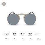 Design classique : lunettes de soleil avec verre rabattable