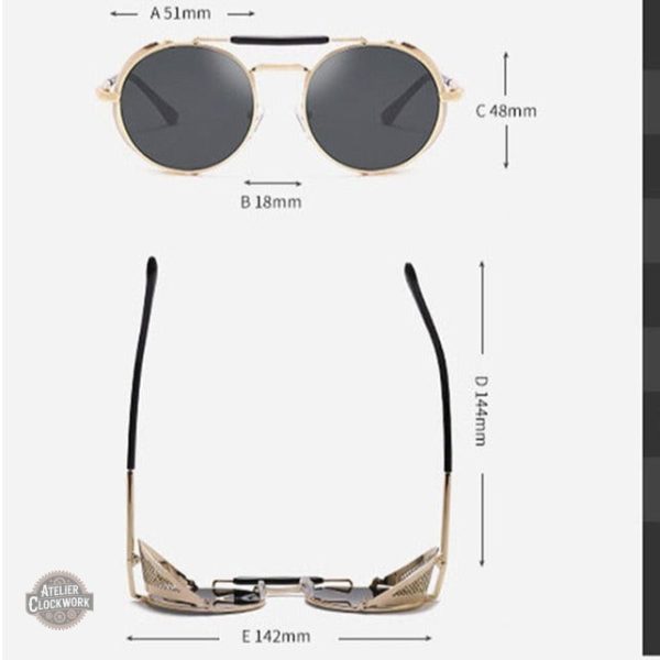 Lunettes de soleil femme avec bords latéraux élégants