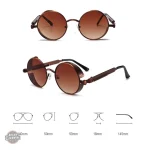 Lunettes de soleil au style steampunk distinctif