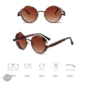 Lunettes de soleil au style steampunk distinctif