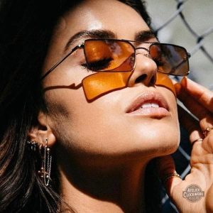 Accessoire steampunk : lunettes de soleil rectangulaires