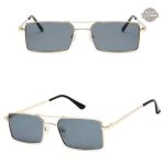 Style rétro : lunettes de soleil rectangulaires pour femme
