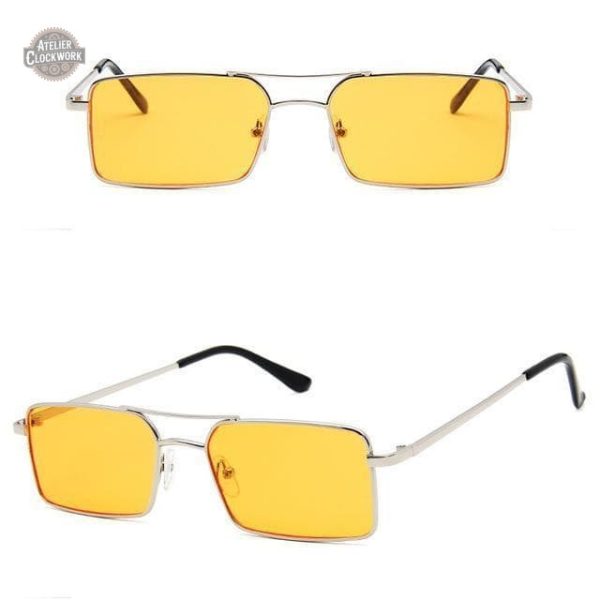 Lunettes steampunk rectangulaires, un choix audacieux