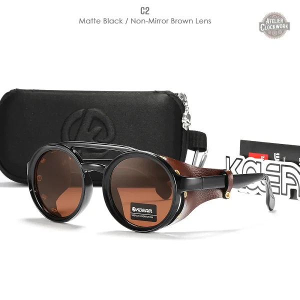 Lunettes rondes au design inspiré par la science-fiction