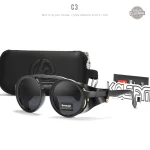 Un look distinctif avec ces lunettes de soleil rondes