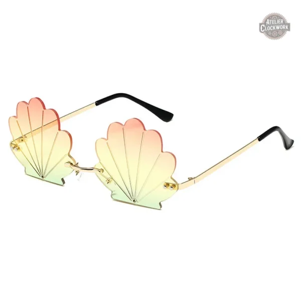 Style steampunk avec lunettes en forme de fleur