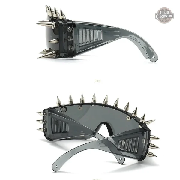 Monture futuriste en métal pour look Steampunk