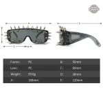Lunettes stylisées avec détails en argent pour un look audacieux