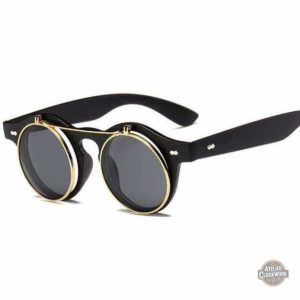 Lunettes de soleil rondes vintage Oscar Wilde