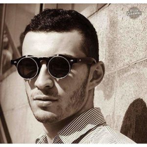 Style vintage avec lentilles rondes élégantes