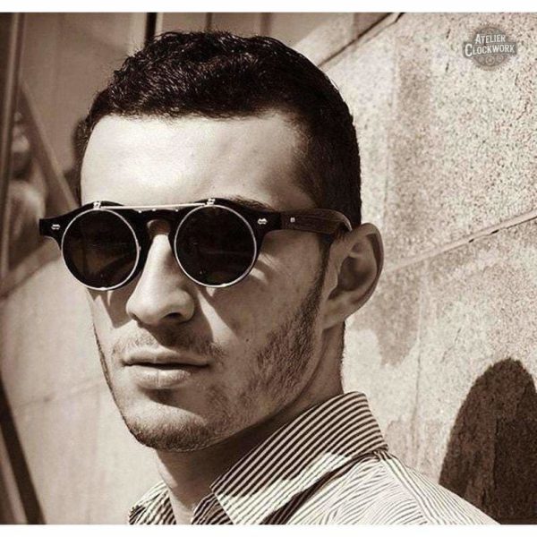 Style vintage avec lentilles rondes élégantes
