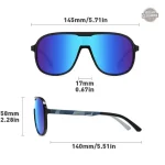 Lunettes futuristes au design rétro
