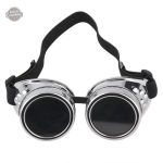Accessoire de mode steampunk : lunettes de soleil rondes