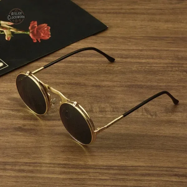 Lunette avec flip up stylistique