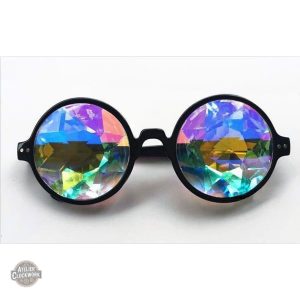 Lunette vintage avec motifs kaléidoscopiques uniques