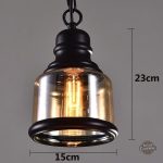 Lustre décoratif style industriel