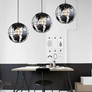 Lustre globe terrestre pour une ambiance rétro