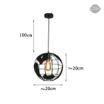 Suspension Mappemonde - Design steampunk élégant