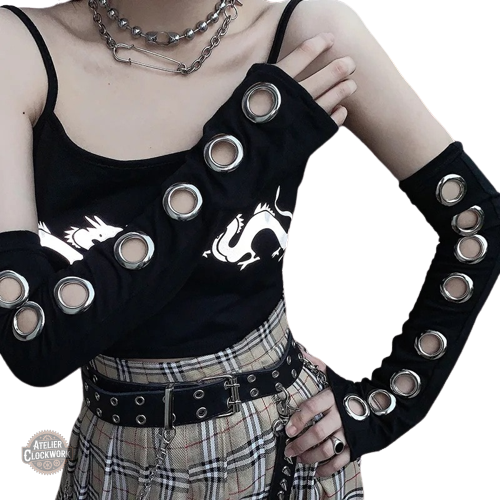 manchettes-punk-gothique-1 Gants Steampunk Harajuku, élégance et style unique