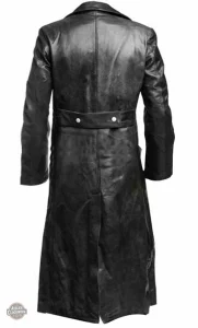 Manteau steampunk pour homme en simili cuir