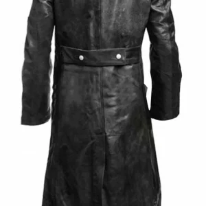 Manteau steampunk pour homme en simili cuir