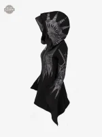 Dahlia Nocturne, manteau féminin au style gothique