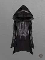 Manteau noir gothique Dahlia pour un look unique