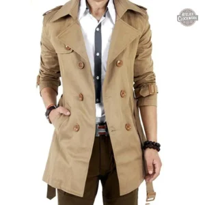 Manteau trench coat style britannique