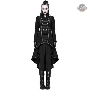 Manteau Long Vintage Martial pour femme Steampunk