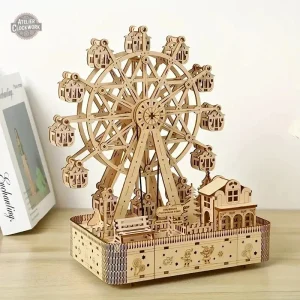 Boite à musique DIY Grande Roue, décor steampunk