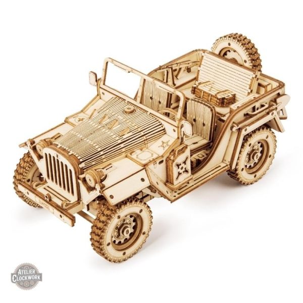 maquette-bois-jeep-1 Maquette Jeep DIY steampunk à assembler soi-même