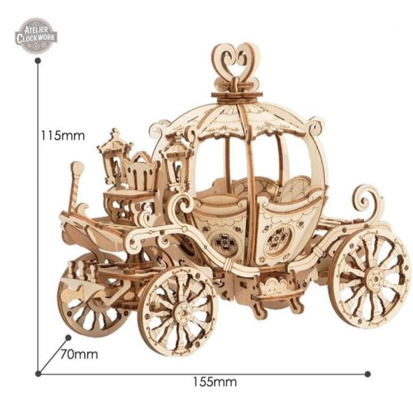 Maquette artisanale de carrosse style Steampunk