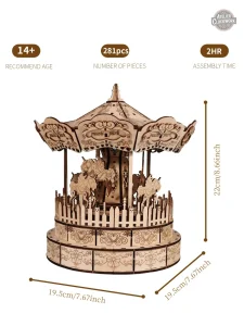 Carrousel à construire en modèle Steampunk
