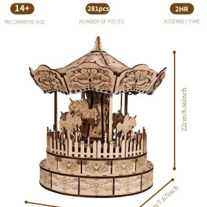 Carrousel à construire en modèle Steampunk