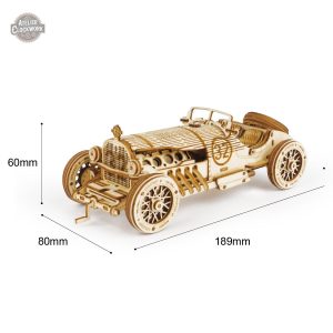 Kit maquette voiture en bois, ambiance vintage