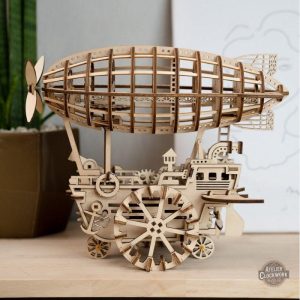 Modèle DIY de zeppelin en décoration steampunk